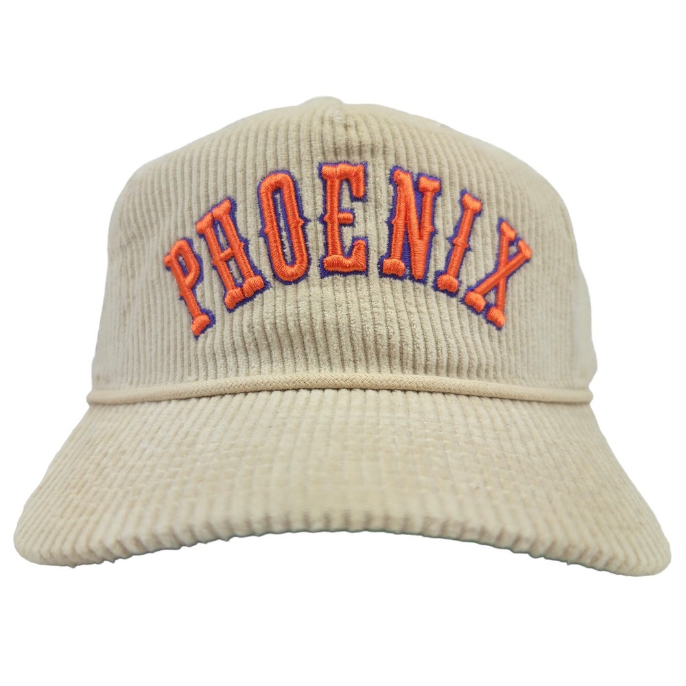 Phoenix Suns Mitchell & Ness Snapback Hat Cap 3D Logo Roped Bill Corduroy NWT